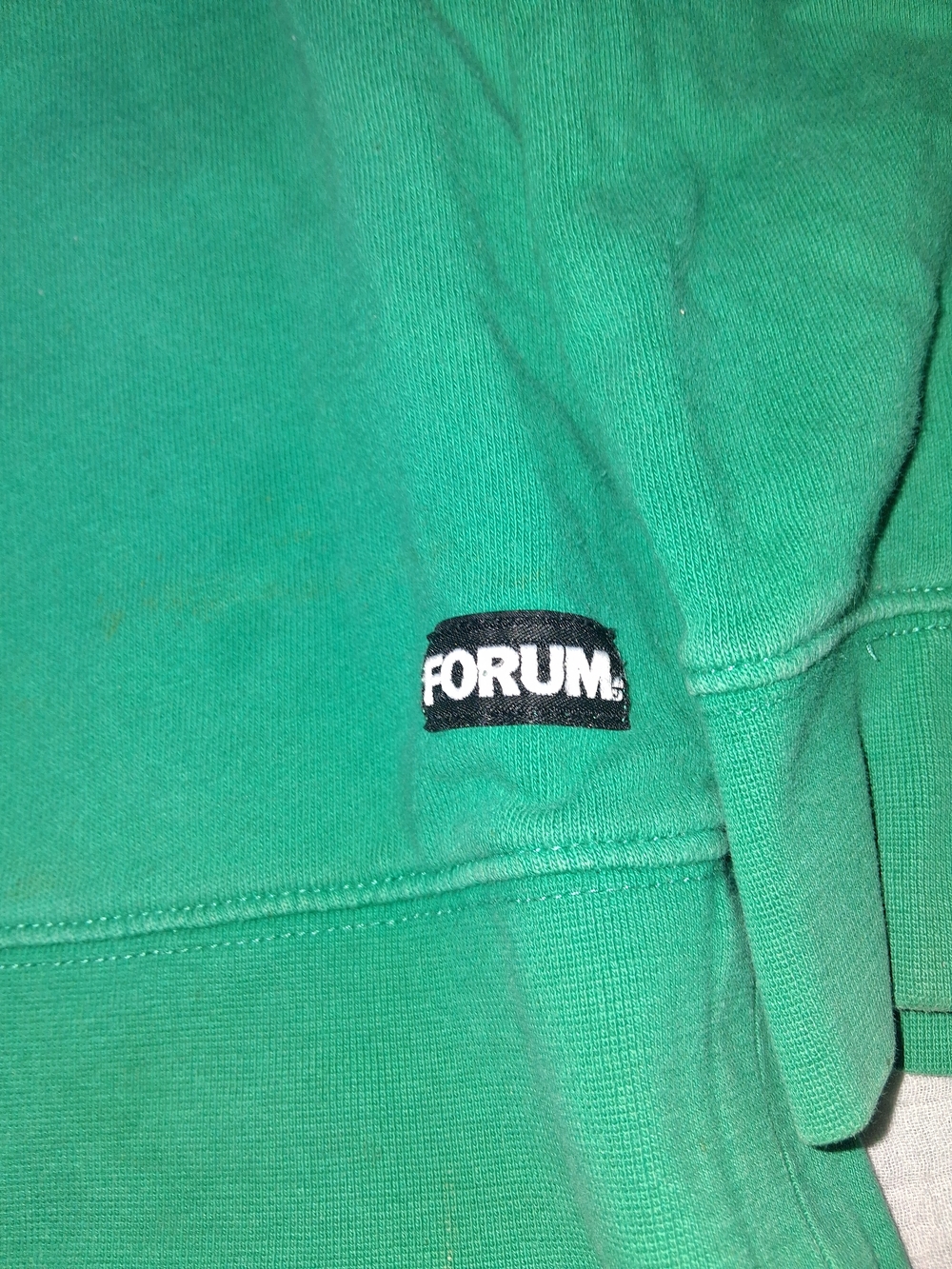 Denim Forum Green Crewneck Sweatshirt with Light Logo - Picture 2 of 4